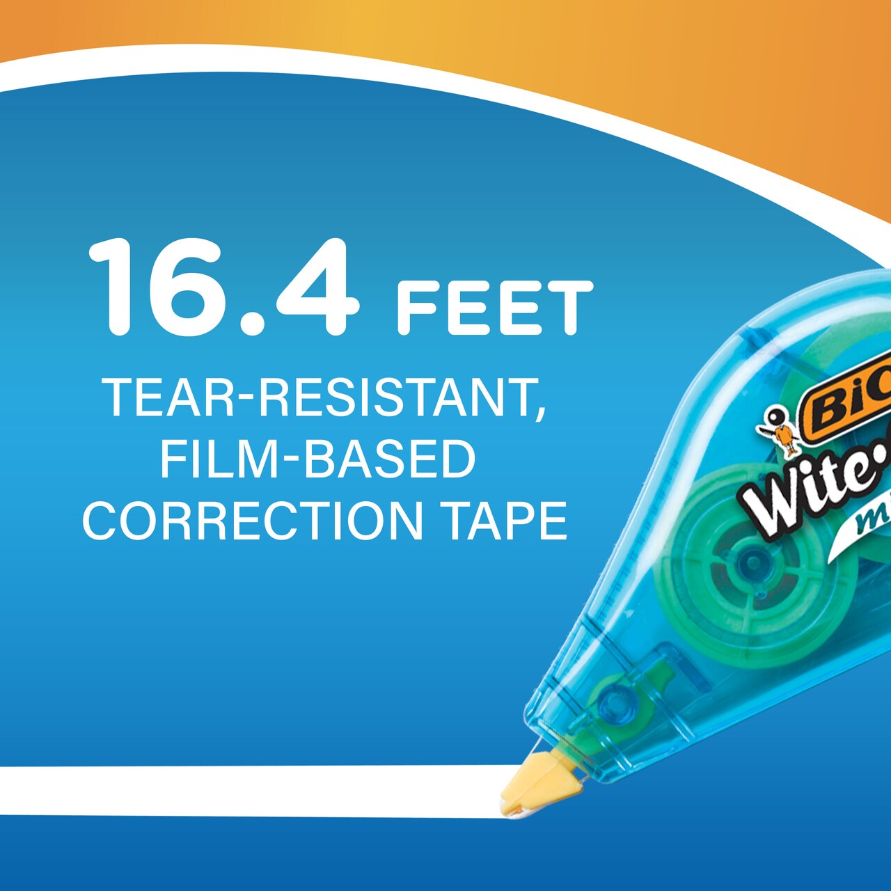 BIC Wite-Out Brand Mini Instant Correction Tape, White, 12-Count Pack